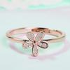 European and American High Nd Jewelry Small Daisy Rose Gold Ring Personality Tail Ring