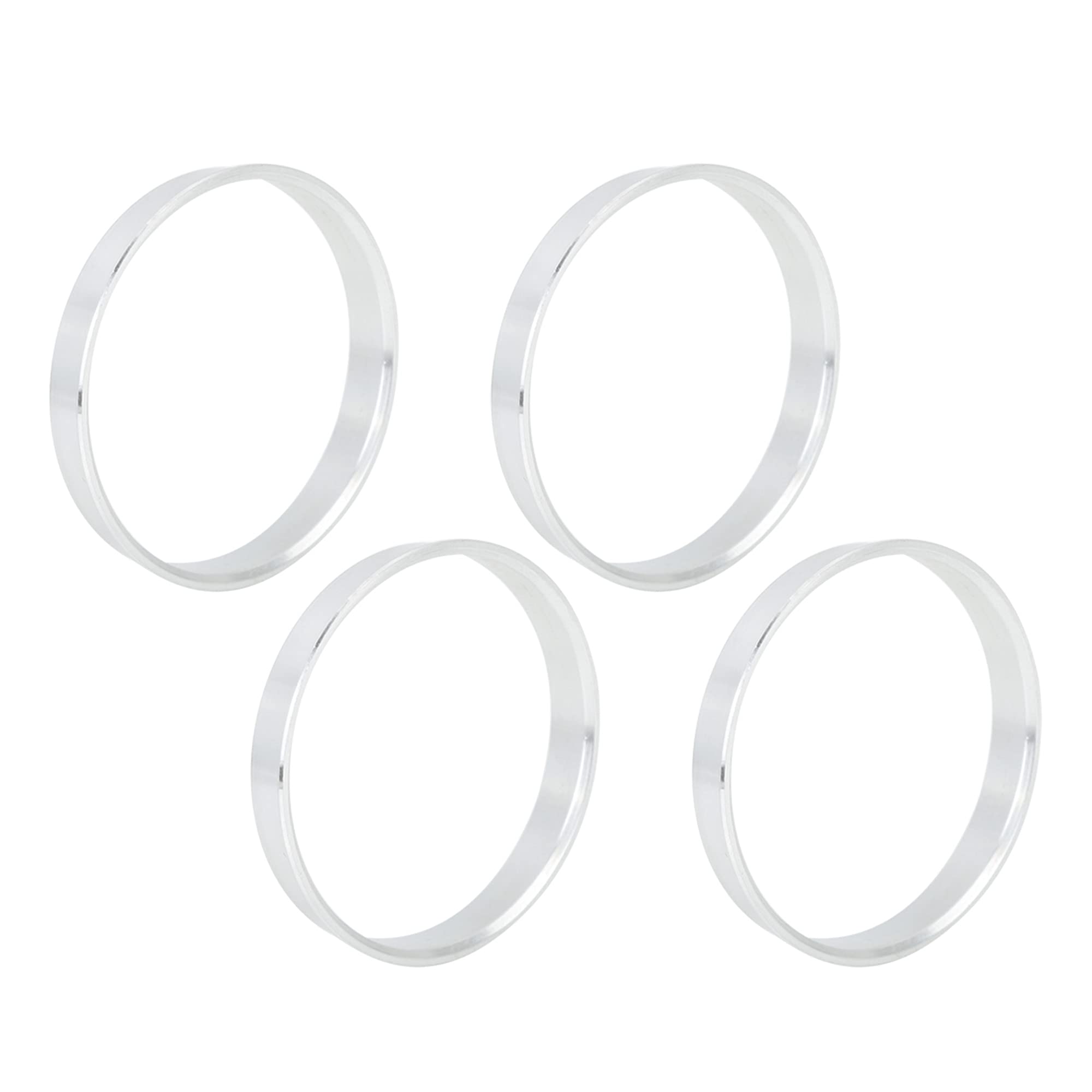 

uxcell Центровочное кольцо, 2,6 дюйма (66,1 мм) / 2,5 дюйма (64.1 мм), Ступица колеса 66.6-64.1mm серебряный