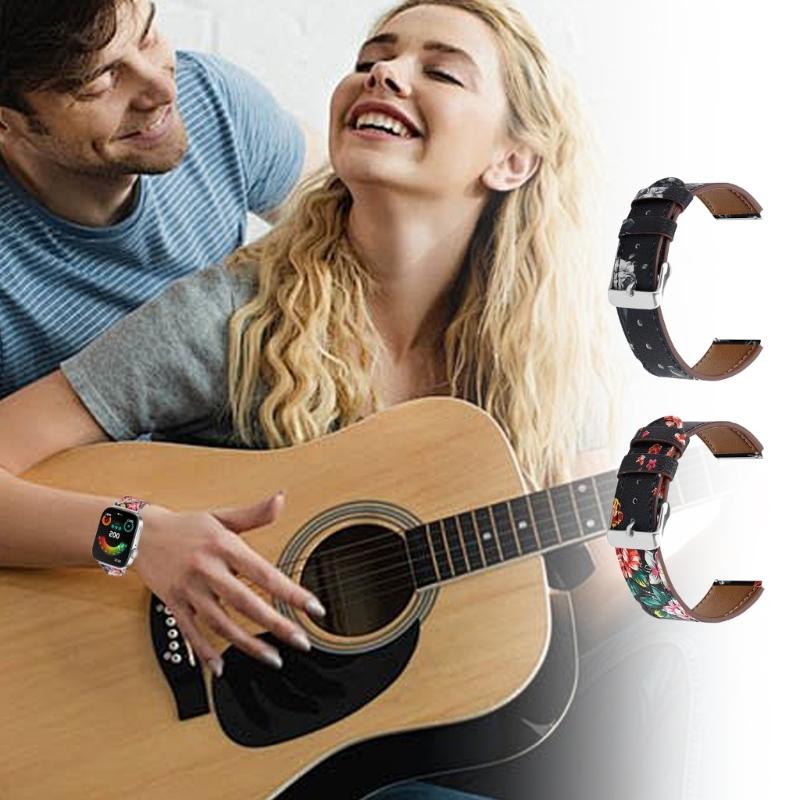 Correa de Cuero con Hebilla Clásica para un Aspecto Elegante Correa de Cuero de Lujo Instalación Sencilla para watch fit3