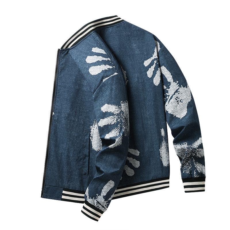 New Men's Jacket Tooling Stand-up Collar Jacket Handsome Top Spring and Autumn Thin