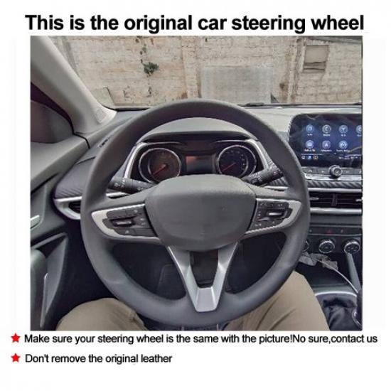 Hand Sewing Car Steering Wheel Cover For Chevrolet Tracker