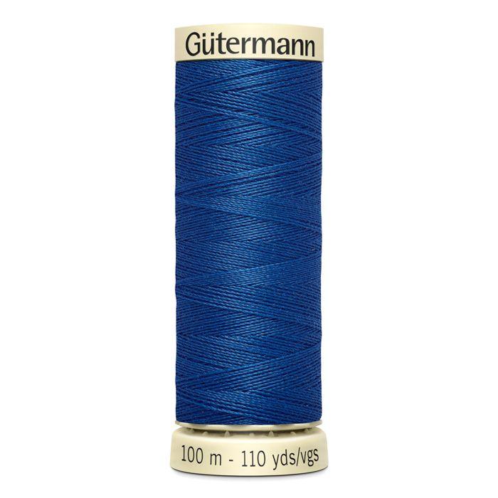 Lot de 5 bobines 100m Fil 100% polyester Gutermann Ref 788988 - Att 312 - bleu foncé