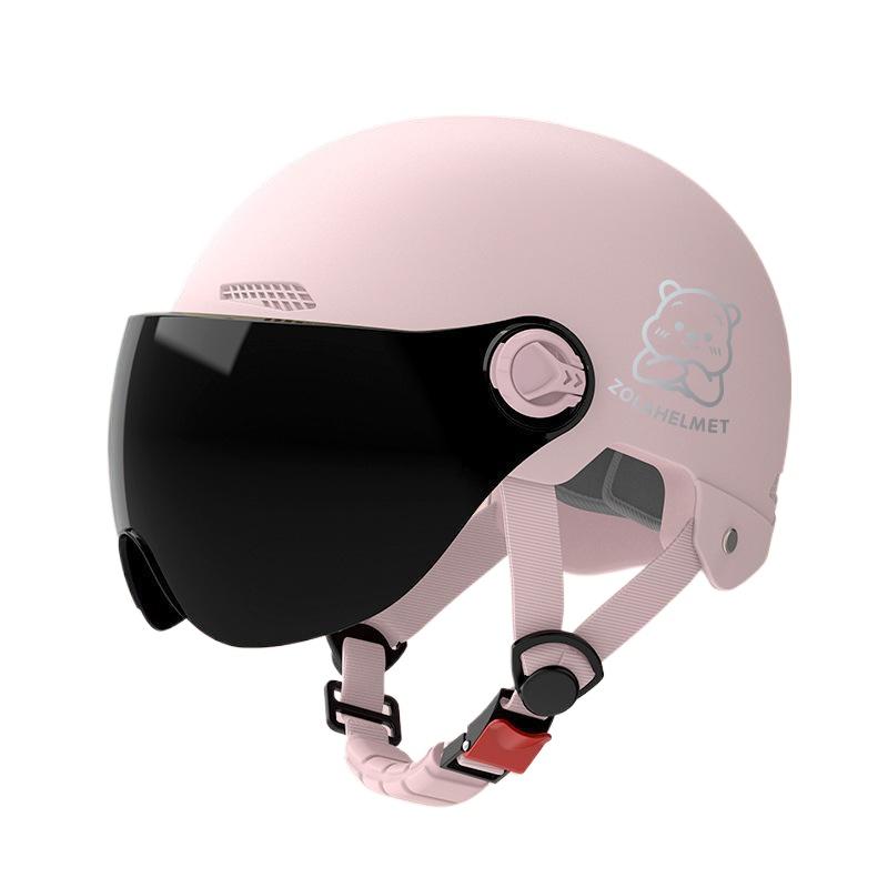 Helmet Electric Car Girl Cute Funny Lightweight Hair Hat Women's Helmet