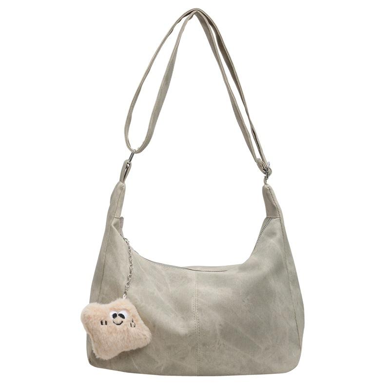 Modische Retro-Tragetasche Damen Nische Pendeln Großraum Umhängetasche Ausländischer Stil Studentin Unterricht Schultertasche