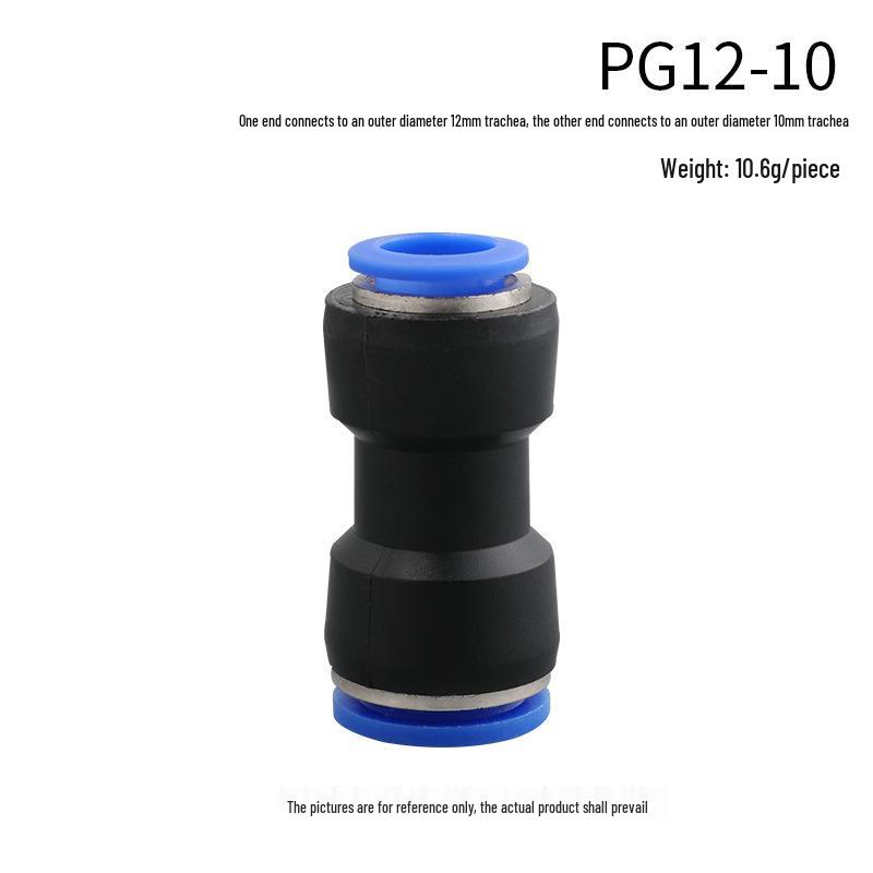 High-Pressure PE Tee & Reducer Pneumatic Quick-Fit Fittings for Air Pipe