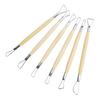 6Pcs Double Ended Wax Carving Clay Sculpting Tools Set Pottery Modelling Shaping Craft Kit