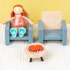 Childrens Play Pretend Furniture With Wooden Miniatures For Daily Gift Birthday