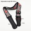 Guitar Strap Embroidered Print Ethnic Style Adjustable Guitar Strap For Folk Electric Guitar Bass Ukulele Guitar Accessories