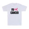 FU KREBS Shirt Rosa Schleife Brustkrebs Aufklärung Unterstützung Geschenk T-Shirt