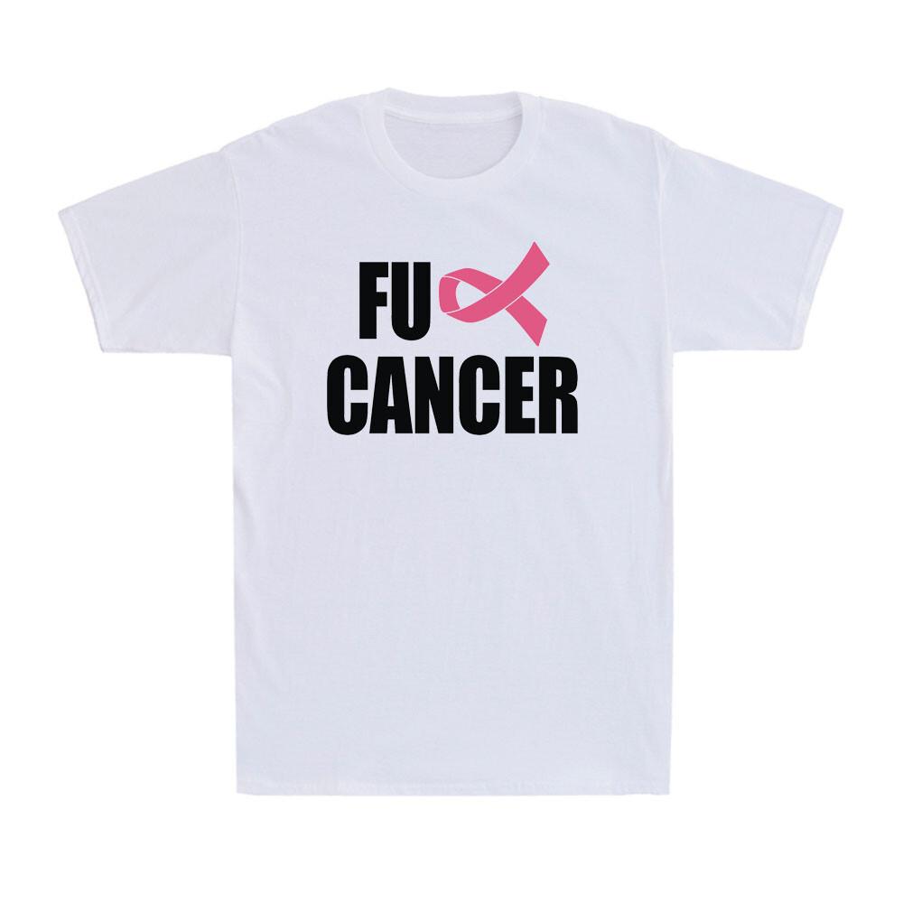 FU KREBS Shirt Rosa Schleife Brustkrebs Aufklärung Unterstützung Geschenk T-Shirt