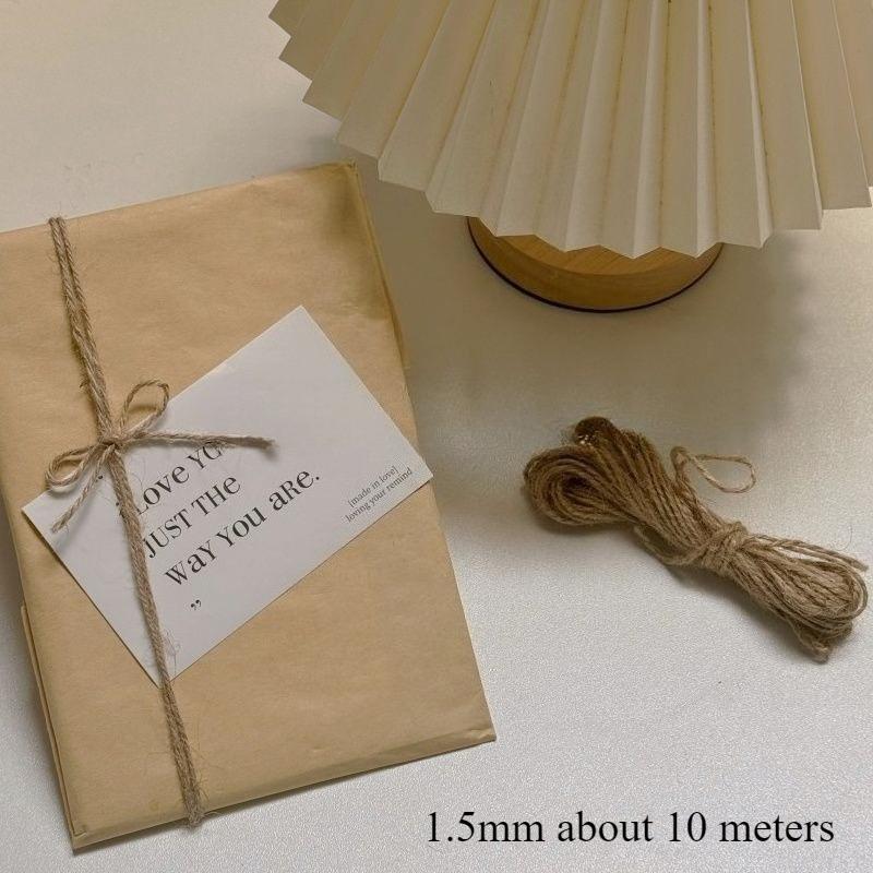 Vintage Red and White Contrasting Corrugated Hemp Rope Home Decoration Handmade Gift Packaging Technology DIY Packaging Gift