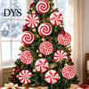 Large Plastic Candy Cane Stakes 12Pcs Christmas Yard Stakes, Hollow Board Garden Decor with Metal Spikes, Decorative for Holiday Yards Red White Green