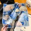 Mulberry silk silk scarf small square scarf women's foreign style fashion versatile spring autumn and winter silk scarf thin scarf