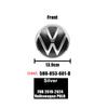 For Volkswagen MK7 1Pc ABS VW Car Front Logo Grille Badge Trunk Badge Car Replacement Accessories For Volkswagen Polo 2019 2020 2021 2022 2023 2024