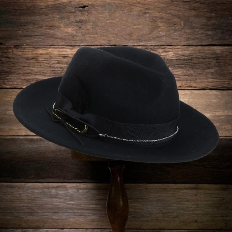 Klasyczny Kapelusz Homburg Kapelusz Panama Prezent dla Chłopaka Cylinder z Szerokim Rondem