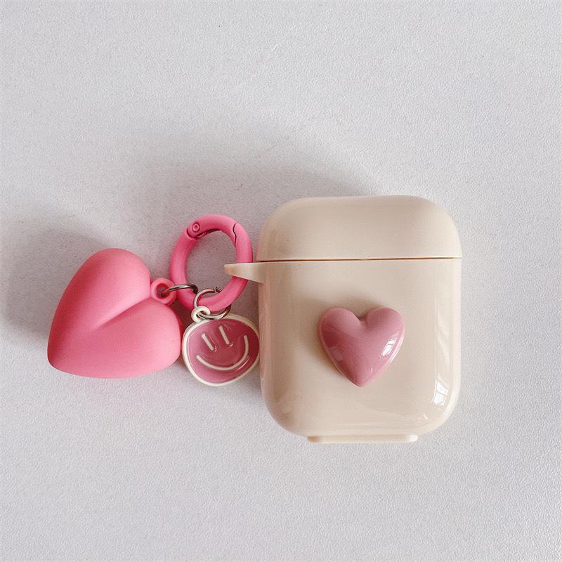 Airpods Pro Third Generation Protective Case Is Suitable For Airpods Second Generation Earphone Cover Simple Girl Love Silicone