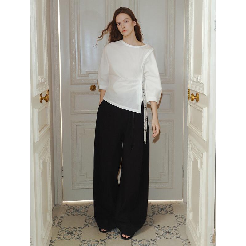 ELLE Women's Loose Wide-Leg Casual Pants
