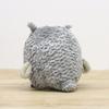 Shinada Plush Round Owl (L) Plush Toy, Gray, Snail
