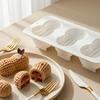 Molde de Silicona para Chocolate Diseño Cacahuete 3 Cavidades Grado Alimenticio Utensilios de Cocina Postre Repostería Molde para Pastel Mousse Francés Herramientas de Pastelería