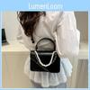 Fashion Simulation Pearl Chain Decoration Women Shoulder Bag For Daily Use