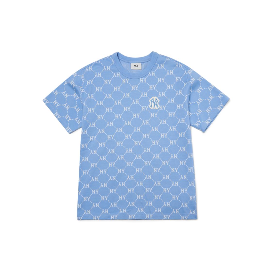 

New MLB Base Logo SS22 T Shirt Unisex Blue 3ATSM3023-50BLS L