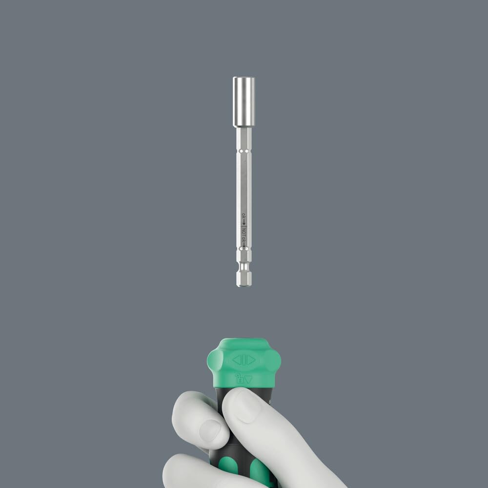 WERA Hex Ratchet Bit Driver Set with 6 Bits 1/4" Built-in (Product Code 051519)