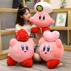 Big Size Cartoon Anime Kirby Plush Toy Japanese Style Figure Chef Kirby Strawberry Pink Heart Plushies Soft Pillow Gifts Girl
