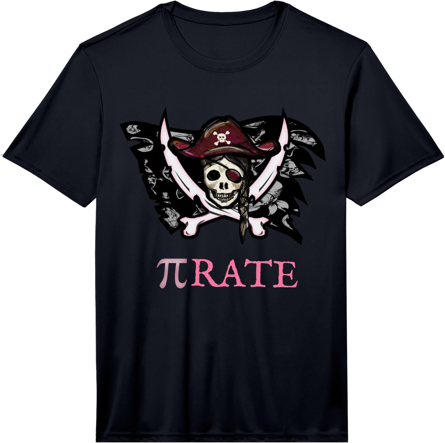 PI Rate/Pirate. Cool Maths Gift Fun Performance T-Shirt Unisex T-Shirt M