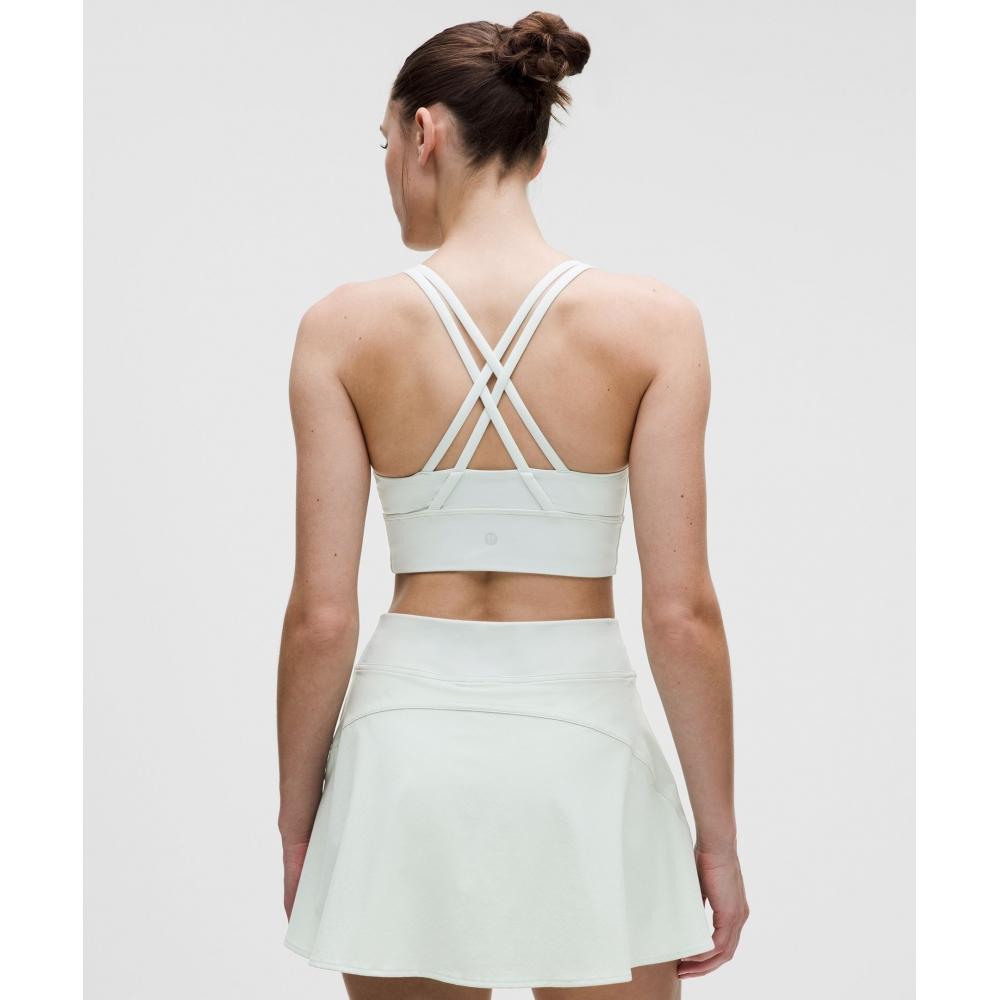 Lululemon Energy Longline Bra  MeDium Support  B D Cups Pelican