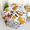 1pc Dogs, Puppies Open/Close Folding Umbrella, All- Portable Umbrella for & Men, Stylish Accessory (Holiday Gift) 8-Rib yy251213115