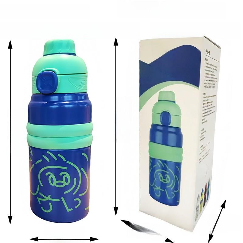 Outdoor Stainless Steel Thermos Cup With Straw For Students And Travelers