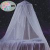 Dosel de Cama de Estrella que Brilla en la Oscuridad Mosquitero para Cama Doble Tienda Cúpula de Princesa Decoración de Habitación de Niñas Mosquitero Colgante de Techo