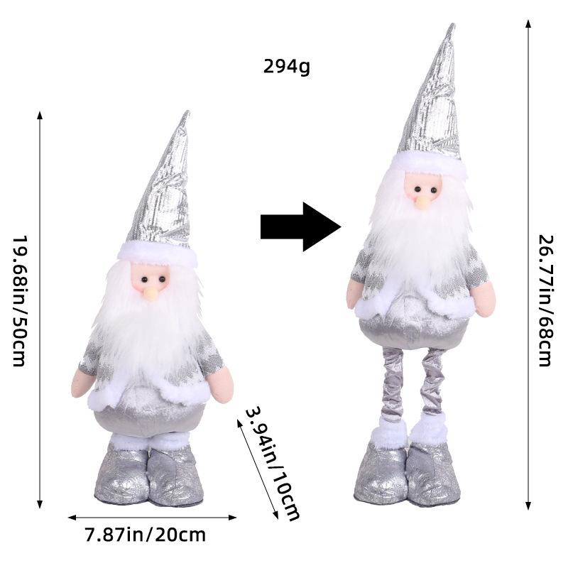 Eine Vielzahl von Weihnachts-Steh-Teleskoppuppenhotelfenster Weihnachtsschneemann-Elchpuppen-dekorative Verzierungen