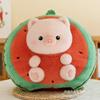Animal Plush Fruit Toy Fashion Comfort Watermelon Pig Pineapple Bear Gift Doll