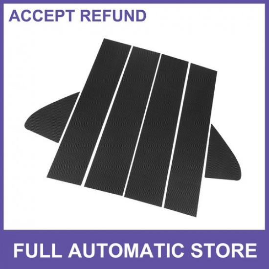 Car Pillar Window Trim Cover SIX  for GMC Sierra 1500 19-24 Carbon Fiber