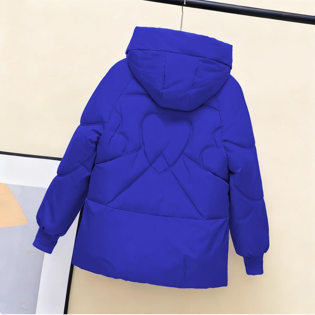 Women's Hooded Coat Ladies Winter Cotton Coat Thickened Warm Jacket