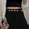 Womens Metal Waist Belt With Chain Link Style For Elegant Office And Casual Outfits