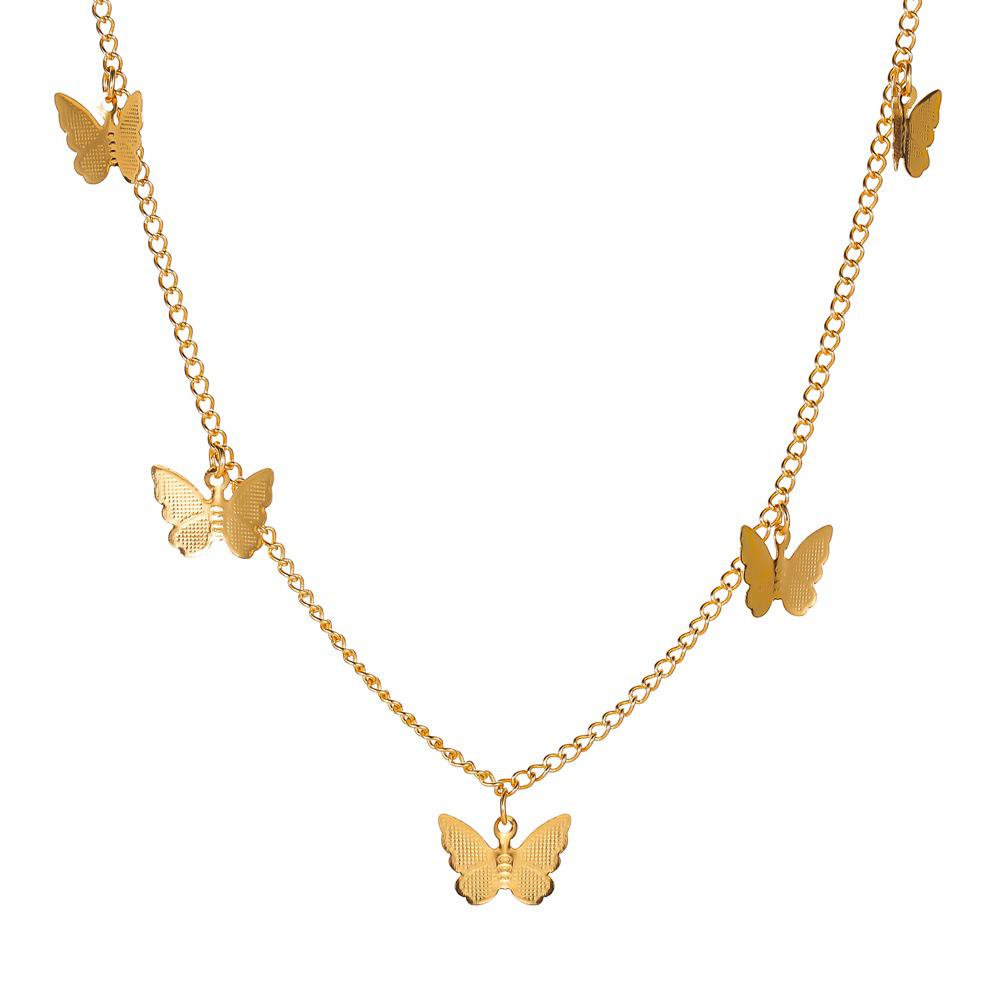 Five Butterfly Necklace 