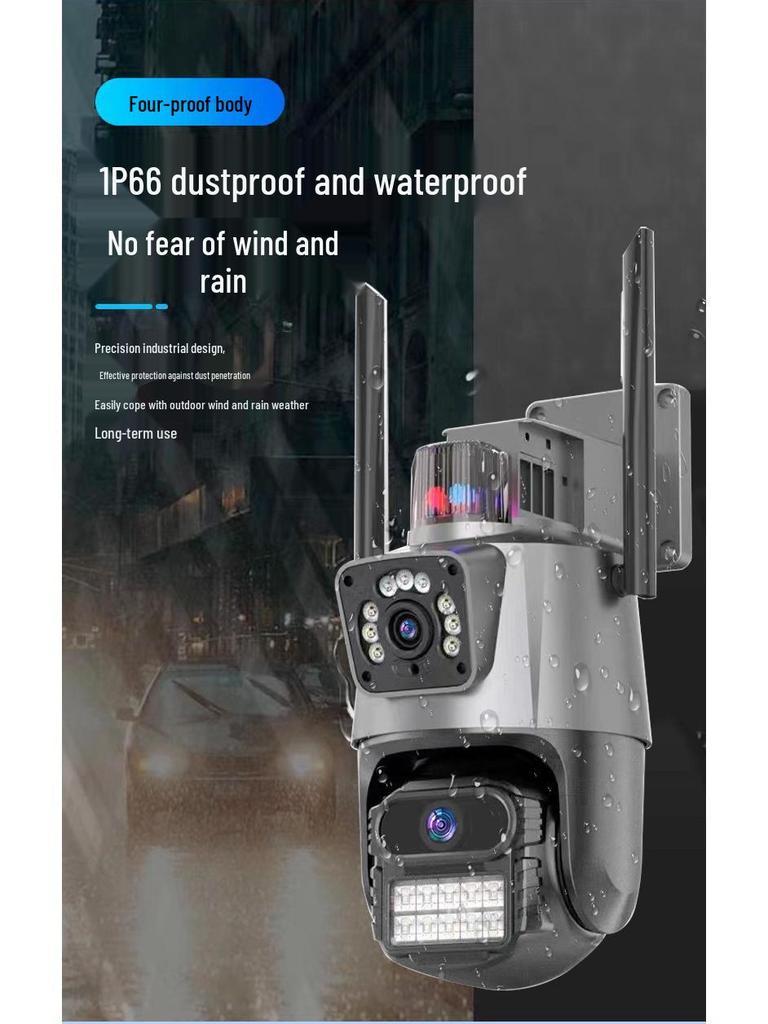 iCSee Dual-Lens 360° Wireless WiFi Camera with Night Vision