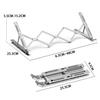 N6 Aluminum Alloy Laptop Stand - Folding, Multi-Angle, Heat Dissipation