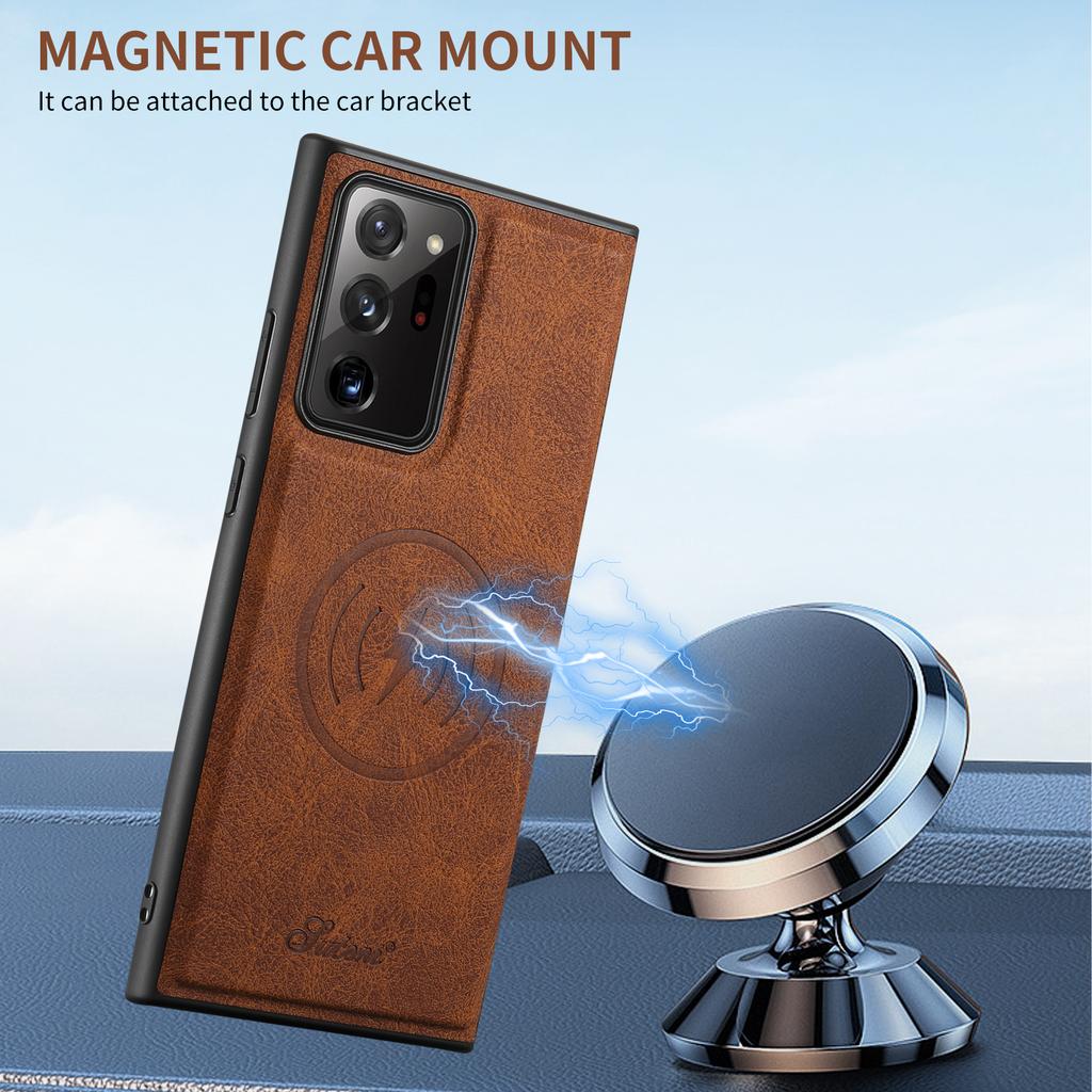 SUTENI H16 For Samsung Galaxy Note20 Ultra/Note20 Ultra 5G Magnetic Detachable 2-in-1 PU+TPU Cell Phone Case