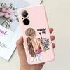 Hülle Für Oppo Realme C67 4G RMX389 Handyhüllen Schwarze Katze Mondnacht Weiches Silikon Stoßfeste Rückabdeckung Für RealmeC67 4G Funda