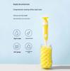 Colorful Long-Handled Baby Bottle Cleaning Set with Nylon Brush and Straw Silicone Nipple Brush