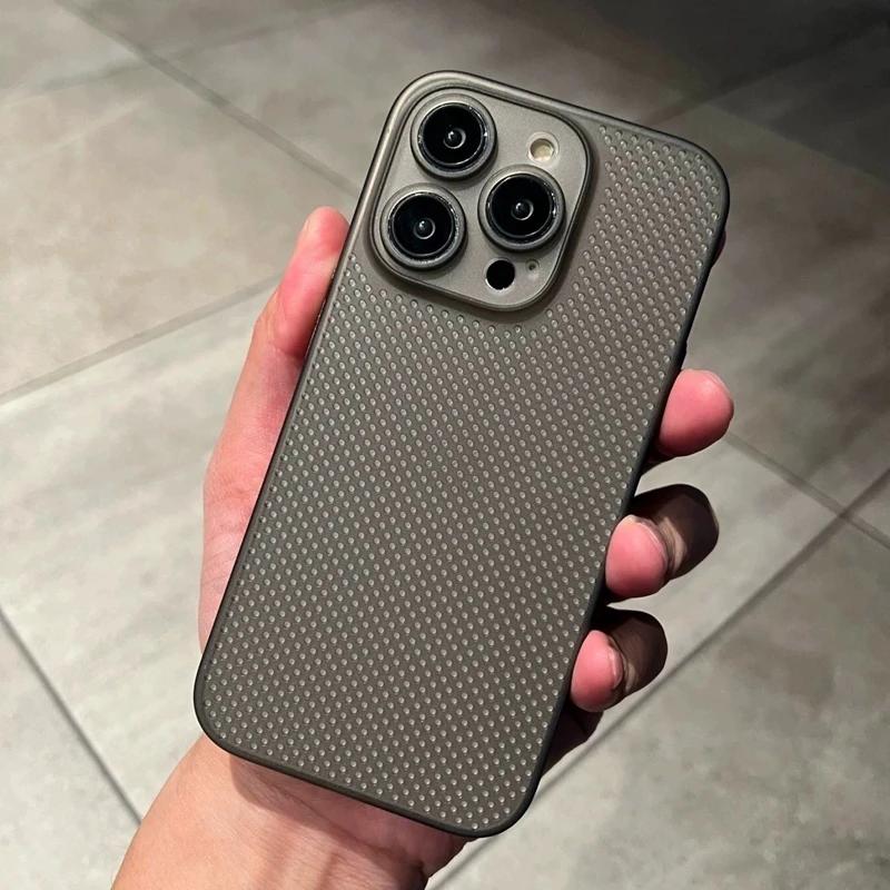 Husă de telefon moale de lux, cu disipare a căldurii, pentru iPhone 11 14 13 12 15 Pro Max Plus Husă goală, ultra subțire, de culoare simplă