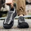 Fashion 2025 New Khaki Quality Men Hiking Shoes Non Slip Hiking Sneakers Comfortable Sneakers for Training Shoes for Men Sneaker Gray