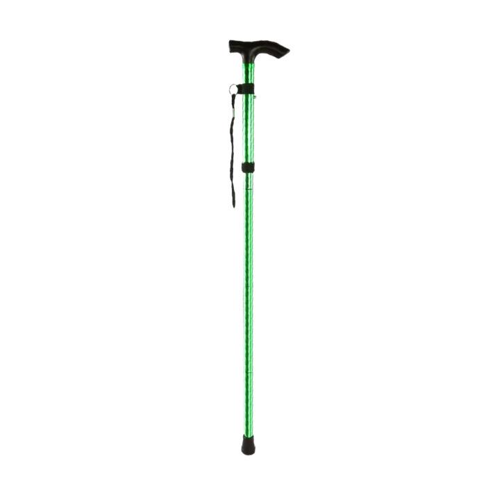 Collapsible Aluminum Trekking Poles for Hiking & Travel - Five-Section Telescopic Cane for Elderly Climbing