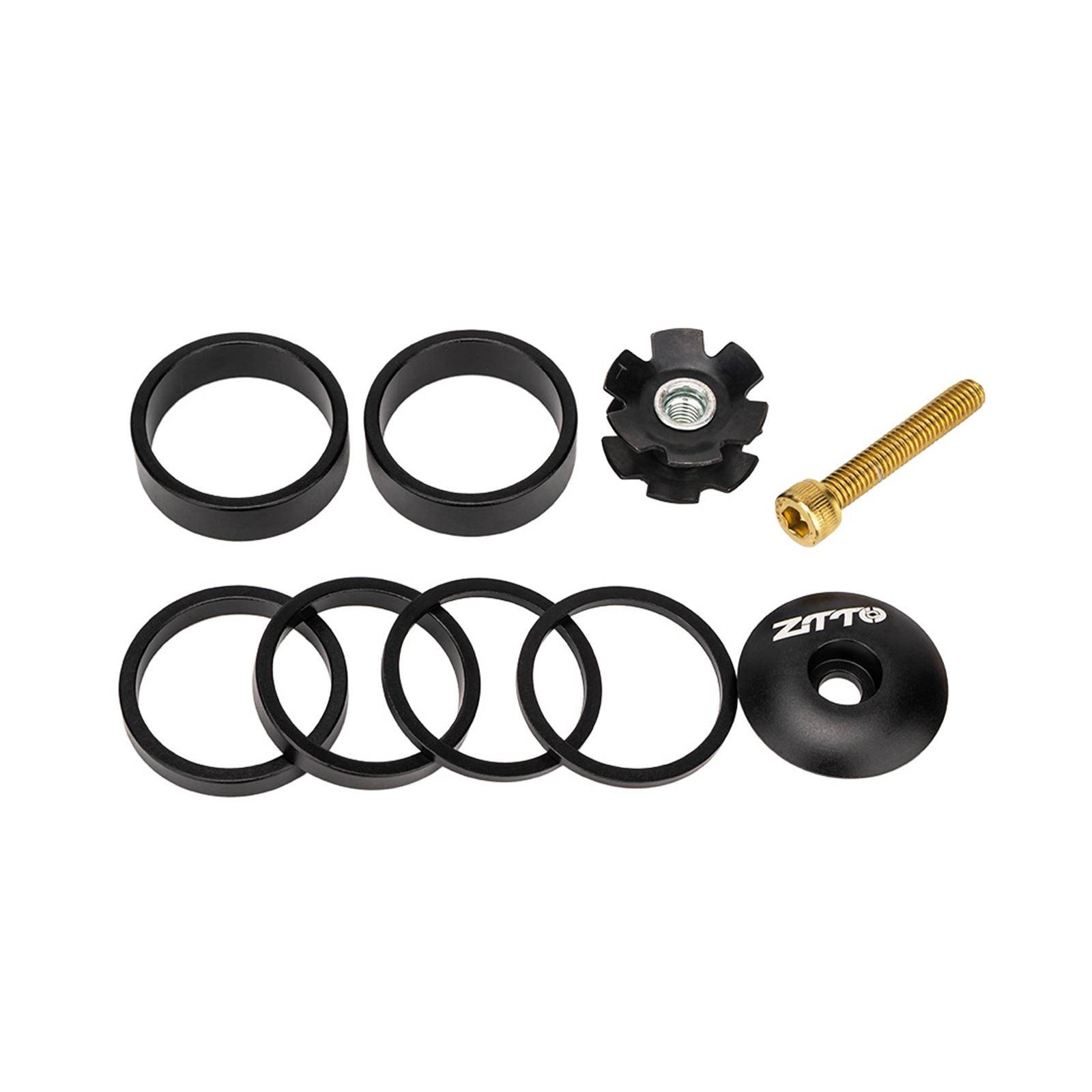 

Bike Headset Spacer Bike Tools Front Fork Gasket Replacement Stem Spacers чорний