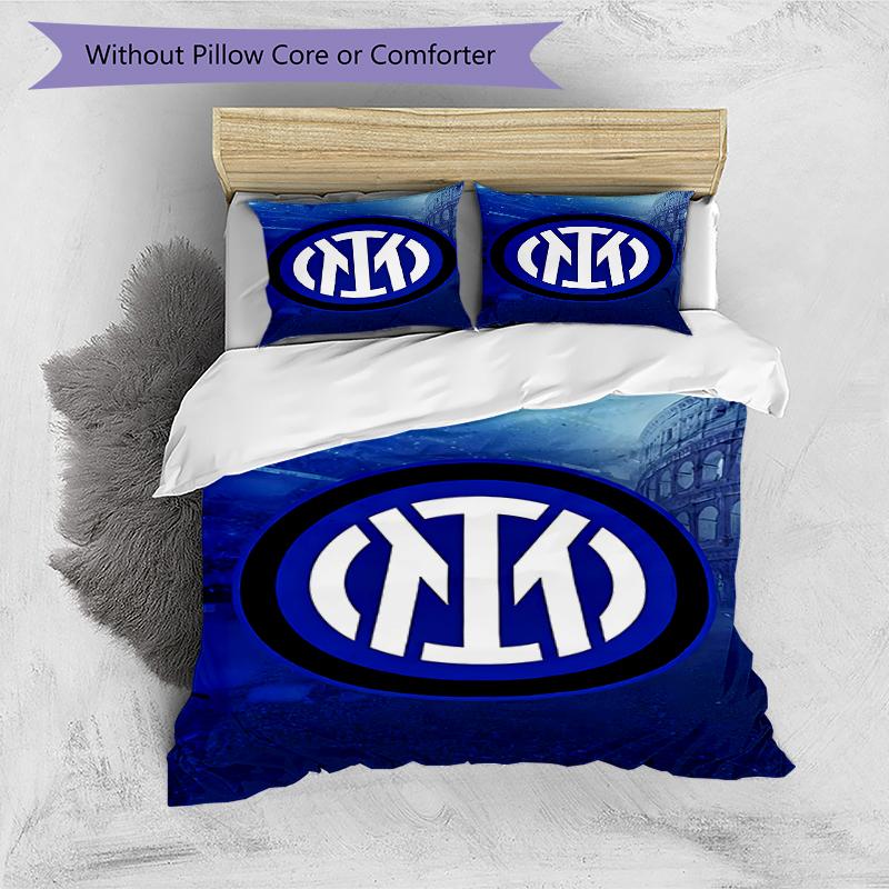3pcs Football Team (8) Design Cover Set - HD Printed Bedding with 1 Cover and 2 Pillowcases - Perfect for Home and Dorm Decor