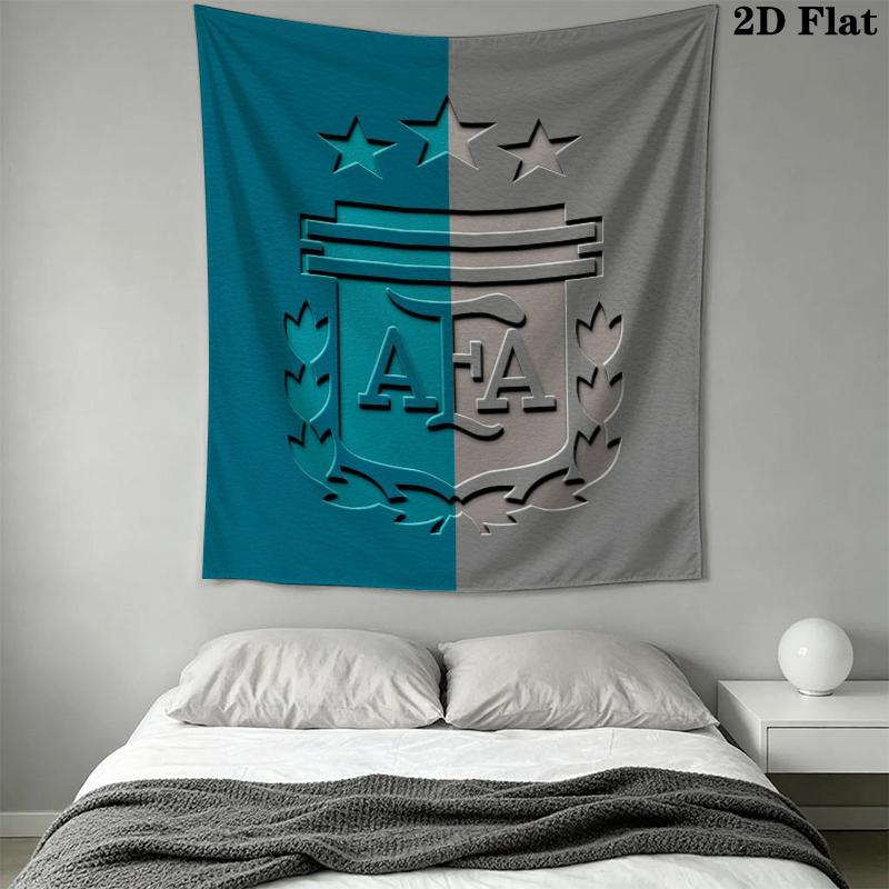 Argentina Wall Tapestry Aesthetic Wall Hanging Printed Fabric Blanket Decorative Tapestries for Bedroom Living Room Home Decor