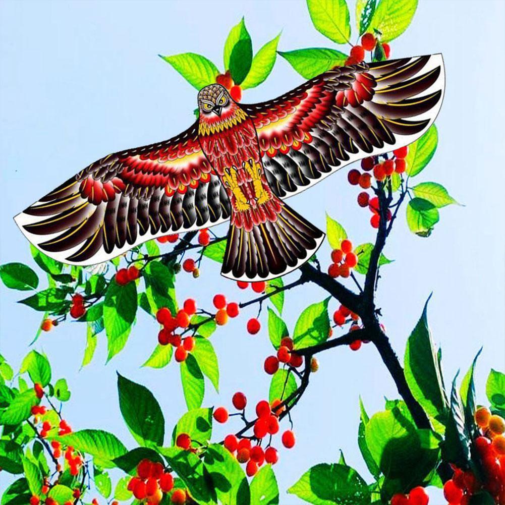 1.2M Eagle Kite With 20 Meter Kite Line Large Eagle Flying Bird Kites Bird Deterrent Scares Birds And Drives Them Sport Toy